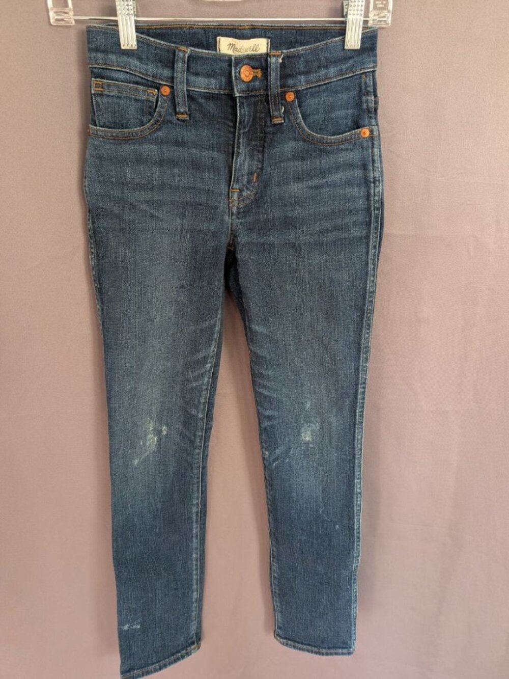 Madewell Distressed Jeans Slim Straight Size 23